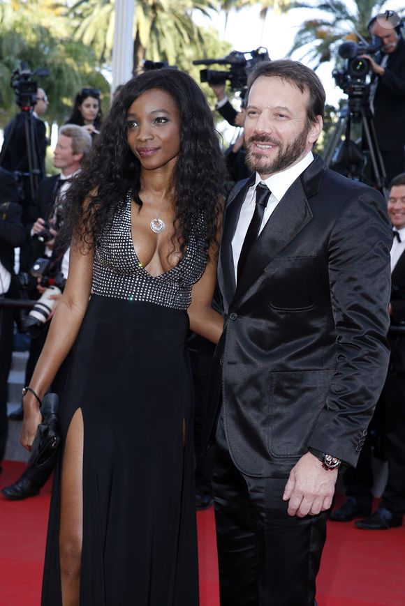 Samuel Le Bihan et Daniela Beye - Montée des marches du film "Inside Out" lors du 68e Festival International du Film de Cannes, à Cannes le 18 mai 2015. BORDE-MOREAU / BESTIMAGE