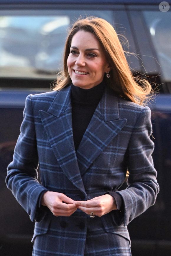 Le prince William, prince de Galles, et Catherine (Kate) Middleton, princesse de Galles, arrivent pour visiter l'Académie nationale de curling à Stirling, Royaume Uni, le 20 janvier 2026. Cover Images via ZUMA Press / Bestimage/Bestimage