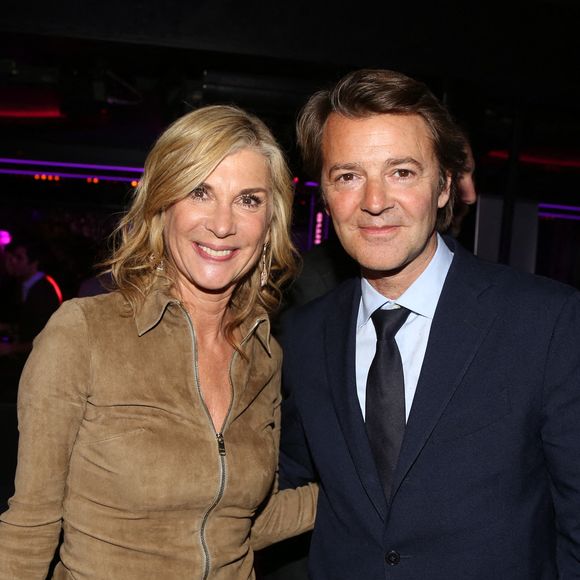 Michele Laroque et son ex-compagnon Francois Baroin lors de l'after party de l'avant premiere de 'Brillantissime' a L'Arc, Paris, France le 15 Janvier 2018. Photo by Jerome Domine/ABACAPRESS.COM