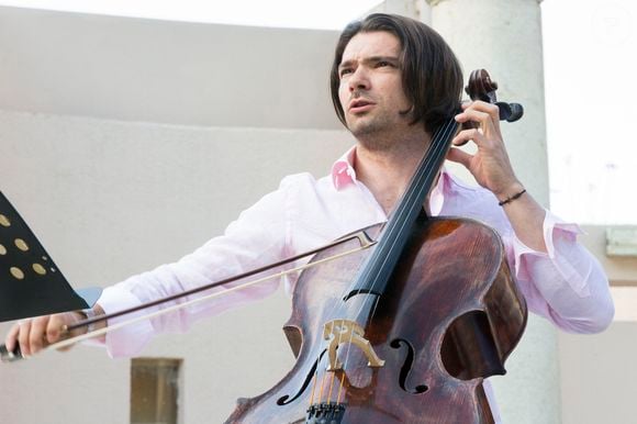 Exclusif - Frank Braley et Gautier Capucon s'entraînent avant leur concert lors des Classic Nights dans le cadre du 31e Festival de Ramatuelle à Ramatuelle, France, le 29 juillet 2015. Photo par Cyril Bruneau/Festival de Ramatuelle/ABACAPRESS.COM