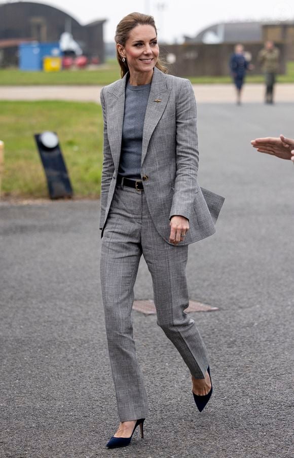 Kate Middleton visite la RAF Coningsby, dans le Lincolnshire, le 2 octobre 2025.

Photo : Julien Burton / Bestimage