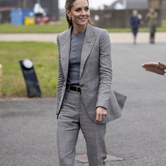 Kate Middleton visite la RAF Coningsby, dans le Lincolnshire, le 2 octobre 2025.

Photo : Julien Burton / Bestimage