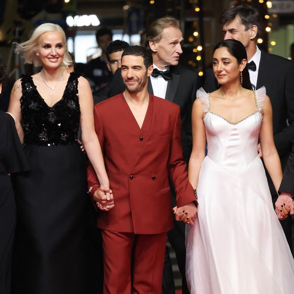 Julia Ducournau, Tahar Rahim, Golshifteh Farahani - Montée des marches du film « Alpha » lors du 78ème Festival International du Film de Cannes, au Palais des Festivals à Cannes. Le 19 mai 2025
© Jacovides-Moreau / Bestimage
