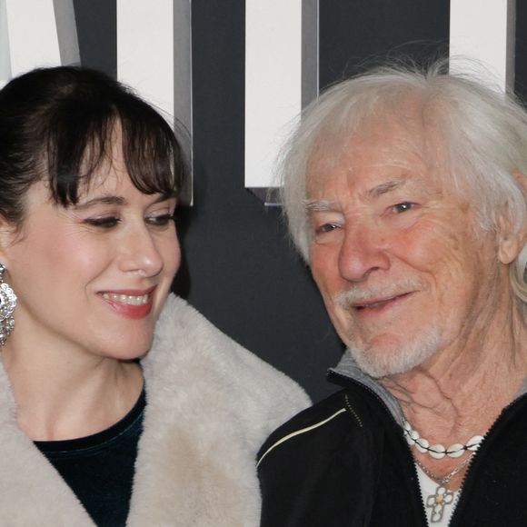 Hugues Aufray avec sa femme Muriel Mégevand - Avant-première du film "Un parfait inconnu" au Grand Rex à Paris le 15 janvier 2025. © Coadic Guirec/Bestimage