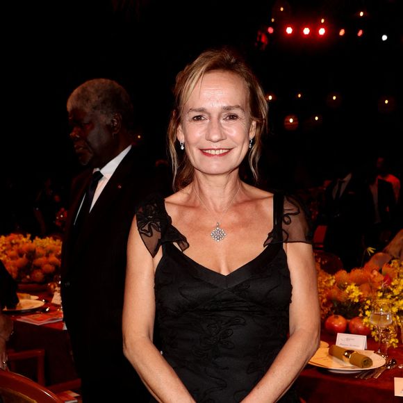 Exclusif - Sandrine Bonnaire - Dîner de gala organisé par la Fondation « Children of Africa » à l'initiative de Madame D. Ouattara, Première Dame de Côte d'Ivoire et présidente fondatrice de « Children of Africa », au Sofitel Ivoire à Abidjan. Le 1er mars 2024
© Dominique Jacovides / Bestimage