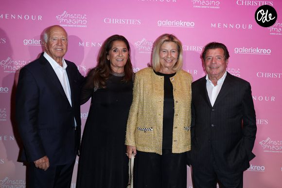 Sergio Gobi, Fati Rosenberg, Corinne Bouygues, Michel Rosenberg - Soirée de gala "Heroes for Imagine" qui a permis de récolter dix millions d'euros au profit de la recherche contre les maladies génétiques à Paris le 23 septembre 2024.
© Dominique Jacovides / Bestimage