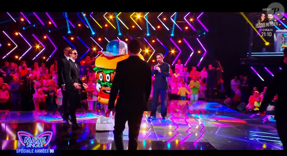 Le Burger dans "Mask Singer", capture d'écran TF1