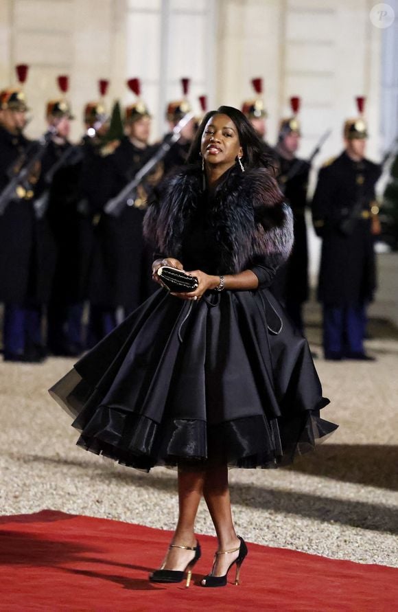 Hapsatou Sy - Dîner d'Etat en l'honneur de Bola Tinubu, Président de la République fédérale du Nigéria et de sa femme Oluremi Tinubu  au Palais de l'Elysée à Paris le 28 Novembre 2024. © Dominique Jacovides/Bestimage