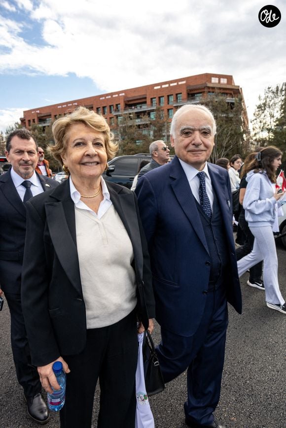 a pour parents sont Mary et Ghassan Salamé.

Mary et Ghassan Salamé (les parents de Lea Salame) assistent à la « messe » du pape Léon XIV sur le front de mer de Beyrouth, au Liban, le 2 décembre 2025, dernier jour de la visite du pape au Liban. Photo : Ammar Abd Rabbo/ABACAPRESS.COM