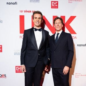 Exclusif - Jean-Baptiste Marteau, Jean de Reynal - 15ème édition du dîner Link pour Aides au pavillon Gabriel à Paris le 1er décembre 2025.© Julien Sarkissian/Bestimage