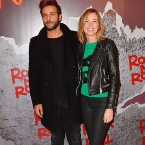 Maxim Nucci (Yodelice) et sa compagne Isabelle Ithurburu - Avant-première du film "Rock'n Roll" au Pathé Beaugrenelle à Paris le 13 février 2017. © Coadic Guirec / Bestimage