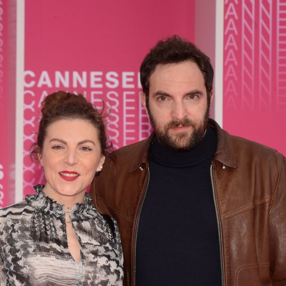 Anne-Elisabeth Blateau et David Mora durant la soirée d'ouverture de la compétition du Canneseries le 7 avril 2018. Le Festival International de Cannes des Séries se déroule du 4 au 11 avril 2018 au Palais des Festivals. CANNESERIES valorise et incarne les séries du monde entier, comme un porte voix de ce nouvel art populaire et ultra créatif. Plusieurs sections composeront ce festival avec des projections et des rencontres ouvertes à tous et de nombreux rendez-vous festifs. Particularité du Canneseries, le Tapis, habituellement Rouge pour ce style d'événements, est cette fois ci, Rose. Il s'agit donc d'un Pink Carpet. © Rachid Bellak / Bestimage