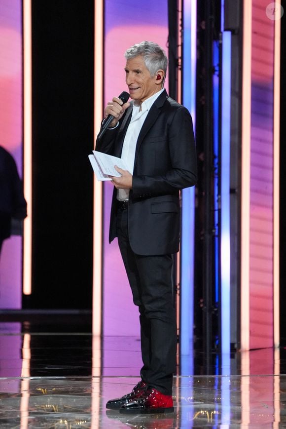 Nagui lors de la soirée de lancement de la 39ème édition du Téléthon sur France 3 aux Studios du Lendit à Saint-Denis, France, le 5 décembre 2025. © Anne-Sophie Guebey/Bestimage