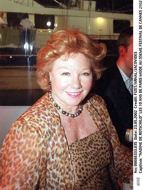 Nadine de Rothschild au Festival de Cannes 2002
©FIZET-ARNAL-JACOVIDES / BESTIMAGE
