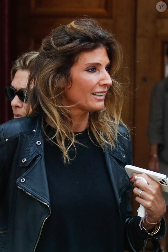 Caroline Ithurbide - Sorties des obsèques de Philippe Labro en l'église de Saint-Germain-des-Prés à Paris le 13 juin 2025. © Dominique Jacovides - Christophe Clovis / Bestimage