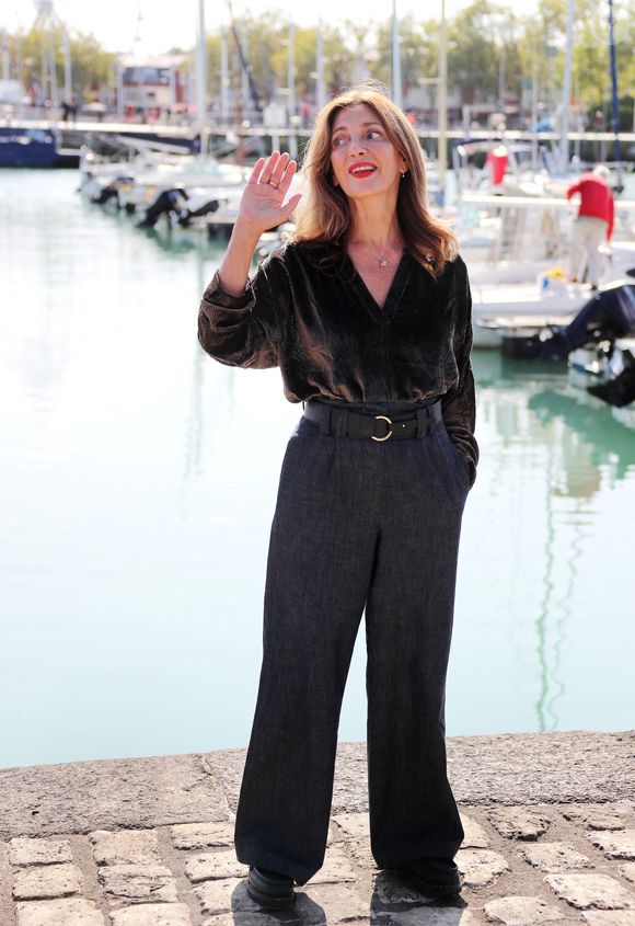 Valérie Karsenti - Photocall du film "Bénie soit Sixtine" lors de la 26ème Edition du Festival de la Fiction de La Rochelle. Le 12 septembre 2024. © Patrick Bernard / Bestimage