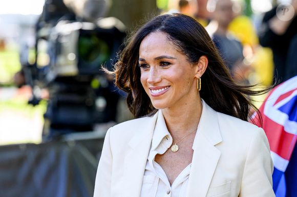 Le prince Harry, duc de Sussex et Meghan Markle, duchesse de Sussex, aux Invictus Games 2023 à Dusseldorf, le 15 septembre 2023. © Backgrid USA / Bestimage