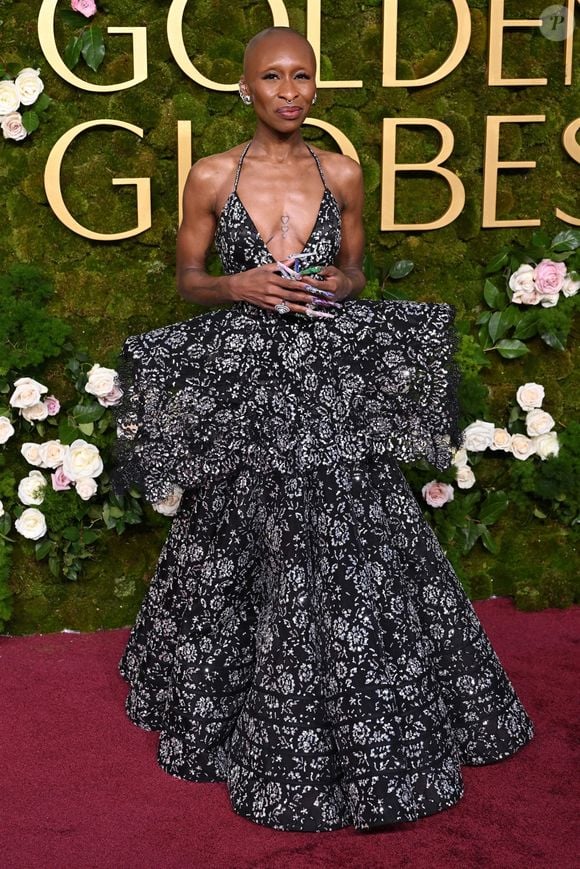 Cynthia Erivo lors de la 82ème édition des Golden Globes au Beverly Hilton à Los Angeles, le 5 janvier 2024.