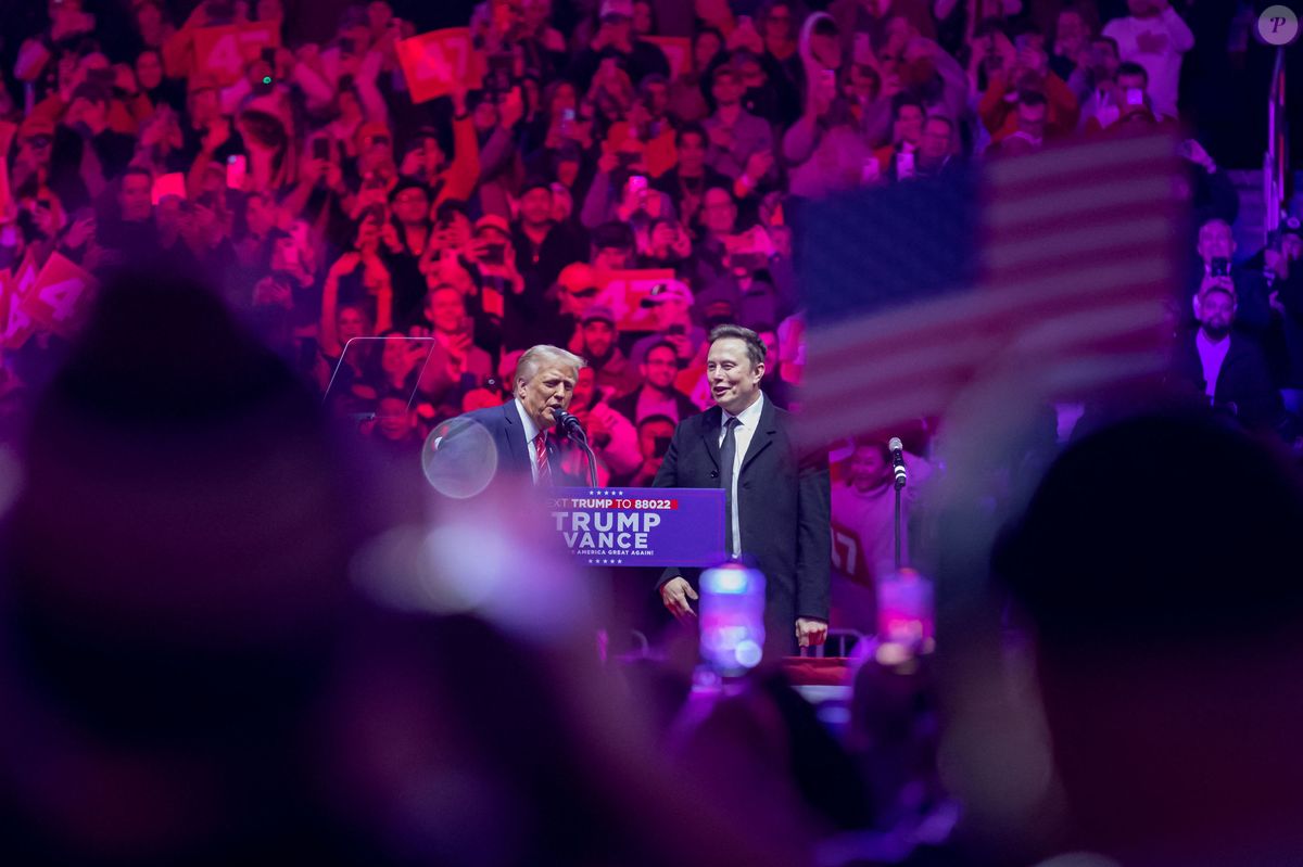 Photo : Elon Musk est présenté par le président élu Donald Trump lors ...