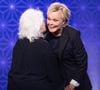 Exclusif - Catherine Lara, Muriel Robin pour les surprises de J.PCastaldi, C.Lara et F.X.Demaison lors de l'enregistrement de l'émission "La Boîte à secrets", présentée par F.Bollaert et diffusée le 9 janvier 2026 sur France 3, dans les studios du Lendit à Saint-Denis, France, le 2 décembre 2025. © Cyril Moreau/Bestimage