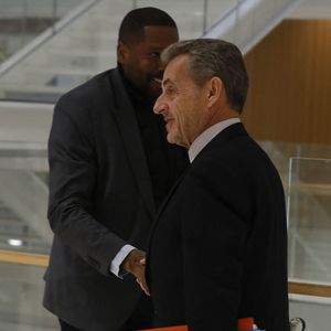 Nicolas Sarkozy - Arrivées au procès du financement libyen de Sarkozy le 6 février 2025.

© Christophe Clovis / Bestimage