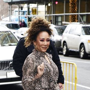 Mel B arrive à l'émission "Good Morning America" à New York, le 20 janvier 2023. Photo par The ImageDirect / Bestimage