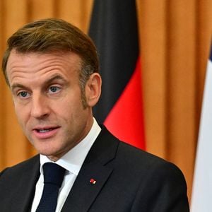 Emmanuel Macron, Allemagne, le 3 octobre 2025. 

© Christian Liewig/Bestimage