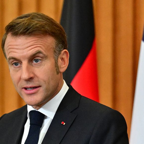 Emmanuel Macron, Allemagne, le 3 octobre 2025. 

© Christian Liewig/Bestimage
