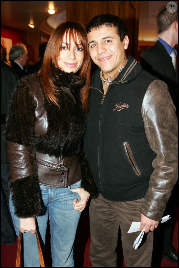 Faudel et Anissa à la générale du nouveau spectacle de Muriel Robin au Grand Rex à Paris le  20 janvier 2005. © RINDOFF-BELLAK / BESTIMAGE