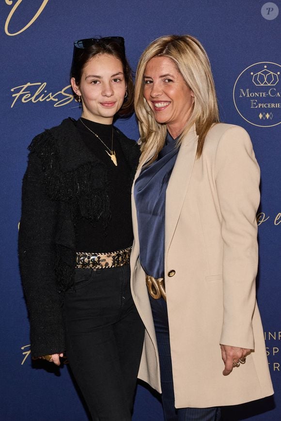Exclusif - Séverine Trouban  (compagne de Georges Fenech) et Allegra de Clermont-Tonnerre (fille d'Hermine de Clermont-Tonnerre) - Vernissage de l’exposition L’Ephemere, sculptures et toiles de l’artiste Kyo à l'hôtel Intercontinental Paris le Grand Paris le 21 avril 2023. © Cyril Moreau / Bestimage