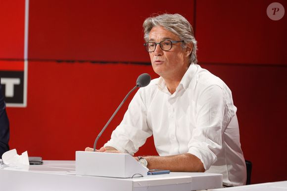 Sur les plateaux, il s’impose comme un animateur au tempérament affirmé.

Alain Marschall - Conférence de presse de rentrée de RMC / RMC Sport saison 2021/2022 à l'Altice Campus à Paris, France, le 30 août 2021. © Christophe Clovis / Bestimage