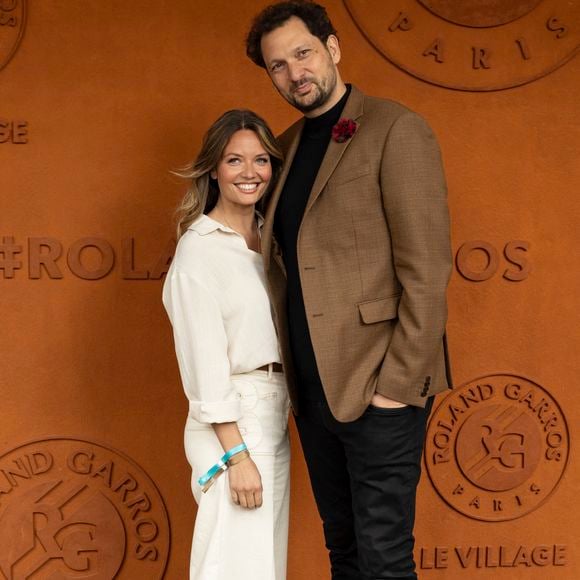 Éric Antoine et Gennifer Demey au village lors des Internationaux de France de Tennis de Roland Garros 2025, à Paris, France, le 7 juin 2025. © Cyril Moreau/Bestimage