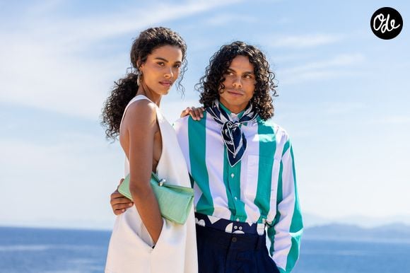 ou encore Tina Kunakey et son frère Zakari.

Tina Kunakey et son frère Zakari - Photocall du défilé "Le Bonheur" By Jacquemus au phare de la Pietra à l'Ile Rousse en Corse le 29 juin 2026. © Luis Sanchez / Crystal / Bestimage
