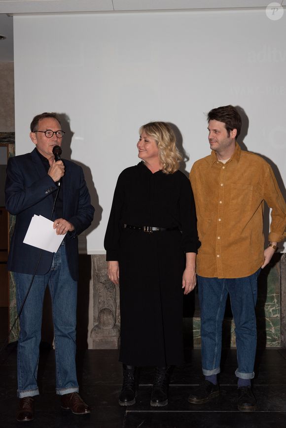 Exclusif - Luana Belmondo et son fils et Alessandro - Avant-première du documentaire "Belmondo, l'Italie en héritage" à la Maison de l'Italie à Paris. Le 18 mars 2024
© Sam Delpech / Bestimage