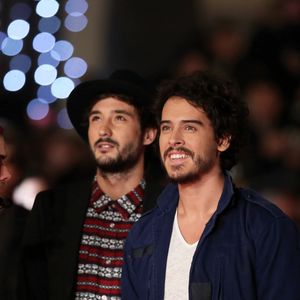 Jérémy Frérot et Flo Delavega à la 16ème édition des NRJ Music Awards à Cannes, le 13 décembre 2014.

Photo : Dominique Jacovides / Bestimage