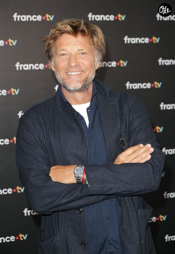 Laurent Delahousse au photocall de la conférence de presse de rentrée de France Télévisions à Paris, France, le 4 septembre 2024. © Coadic Guirec/Bestimage