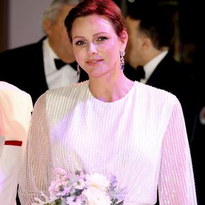 La princesse Charlène de Monaco lors du 74ème Gala de la Croix-Rouge Monégasque, qui se tient dans la mythique Salle des Etoiles du Sporting Monte-Carlo à Monaco. Cette année l'ambassadeur du gala n'est autre que la rock star internationale Robbie Wiliams. En cette occasion Robbie Williams a donné un concert exclusif à la Salle des Etoiles. Monaco © Dominique Jacovides/Bestimage