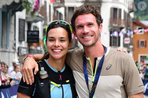 Exclusif - Marine Lorphelin (Miss France 2013) participe et finit la course MCC, 40 kms et 2300m de dénivelé positif, en marge de l'Ultra Trail du Mont Blanc (UTMB) à Chamonix le 26 août 2024.
© Romain Doucelin / Bestimage