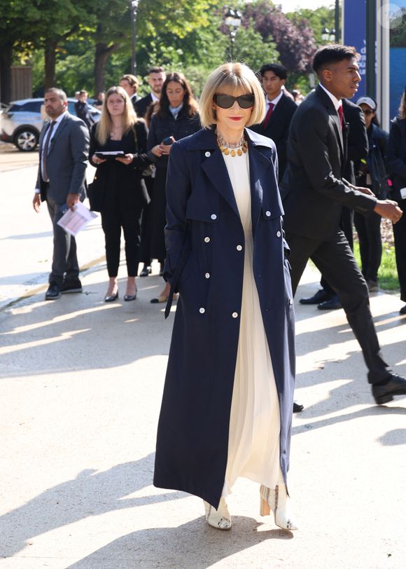 Anna Wintour - Les célébrités arrivent au défilé Chanel Collection Haute Couture Automne/Hiver 2025-2026 lors de la Fashion Week de Paris (PFW), le 8 juillet 2025. 
© Denis Guignebourg / Bestimage