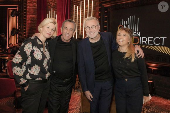 Exclusif - Maïtena Biraben, Thierry Ardisson, Laurent Ruquier, Bérangère Krief - Backstage de l'enregistrement de l'émission "On Est En Direct" (OEED), présentée par L.Ruquier, diffusée sur France 2 le 6 mars
© Jack Tribeca / Bestimage
