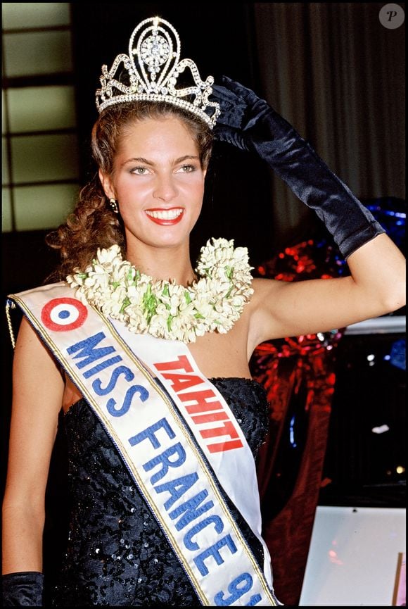 Mareva Georges en 1992 à l'élection de Miss France 1992 @AGENCE / BESTIMAGE