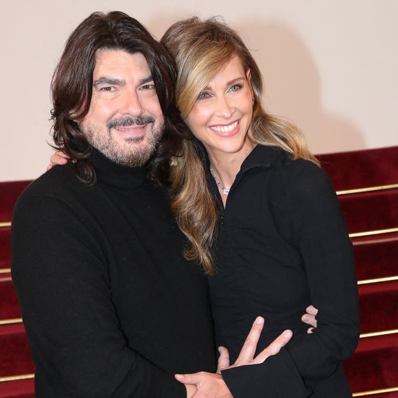 Stéphane Rolland et Ophélie Meunier - Célébrités au Défilé de Mode Stéphane Rolland, Collection Haute Couture Printemps / Été 2025, dans le cadre de la Fashion Week de Paris, France, le 27 Janvier 2025. 

© Bertrand Rindoff / Bestimage
