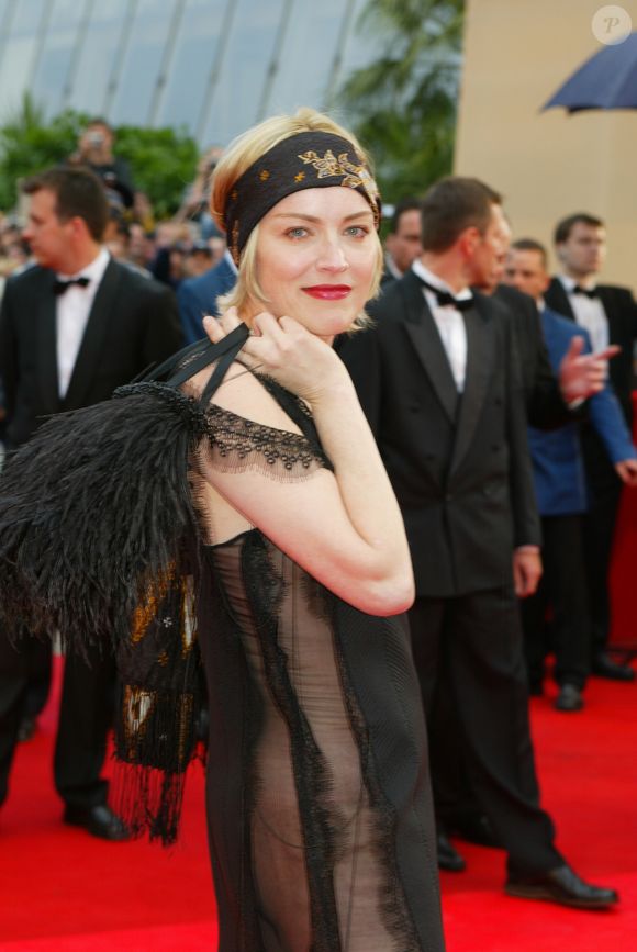 Archives - Sharon Stone lors du Festival de Cannes, le 18 mai 2002. © Frédéric Piau/Bestimage