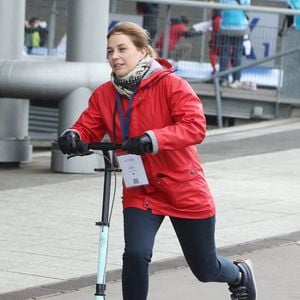 Nathalie Pechalat assiste à 'La Journée Evasion' par l'association Premiers de Cordee, qui se tient au Stade de France, à St-Denis près de Paris, France, le 24 avril 2024. Photo by Jerome Dominé/ABACAPRESS.COM