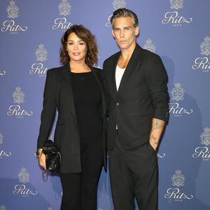 Lola Dewaere et son compagnon Gianni Giardinelli - Photocall des 125 ans du Ritz à Paris Le 14 septembre 2023. © Coadic Guirec / Bestimage