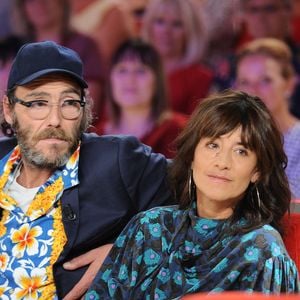 Exclusif -  Philippe Rebbot et Romane Bohringer - Enregistrement de l'émission "Vivement Dimanche" au Studio Gabriel à Paris, qui sera diffusée le 23 septembre sur France 2. Le 17 septembre 2018 © Guillaume Gaffiot / Bestimage