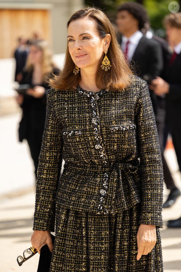 Carole Bouquet - Arrivées au défilé Chanel Collection Haute Couture Automne/Hiver 2025-2026 lors de la Fashion Week de Paris (PFW), au Grand Palais, à Paris, France, le 8 juillet 2025. © ThibaultDuboucher/Bestimage