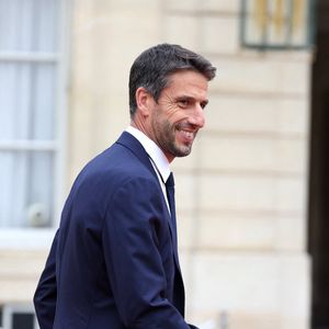 Tony Estanguet - Emmanuel Macron, Président de la République Française, et la Première dame Brigitte Macron, accueillent les chefs d'Etat et de gouvernement présents à Paris pour la cérémonie d'ouverture des Jeux Olympiques de Paris 2024 (JO). Cette réception sera l'occasion pour la France de délivrer un message de paix et de tolérance alors que 10500 athlètes du monde entier seront réunis pour participer au plus grand événement sportif international. Paris, le 26 juillet 2024. © Dominique Jacovides - Pierre Perusseau / Bestimage
