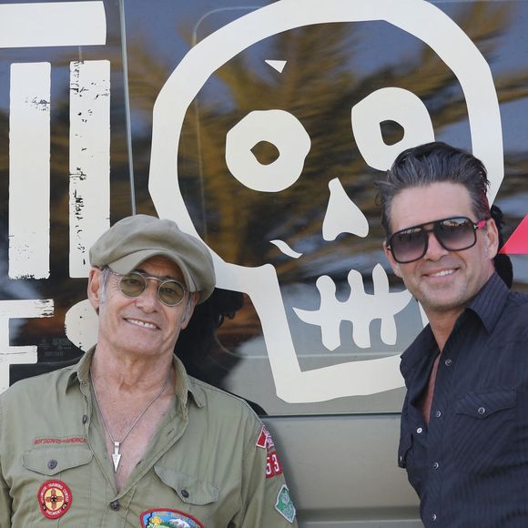 Exclusif - Gérard Lanvin et son fils Manu Lanvin en concert à Bormes Les Mimosas le 17 juillet 2025.

© Luc Boutria / Nice Matin / Bestimage