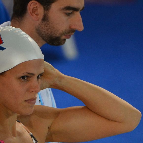 La Française Laure Manaudou nage la finale du 100 mètres dos lors des Championnats d'Europe de natation courte distance, à Chartres, France, le 23 novembre 2012. Photo by ABACAPRESS.COM